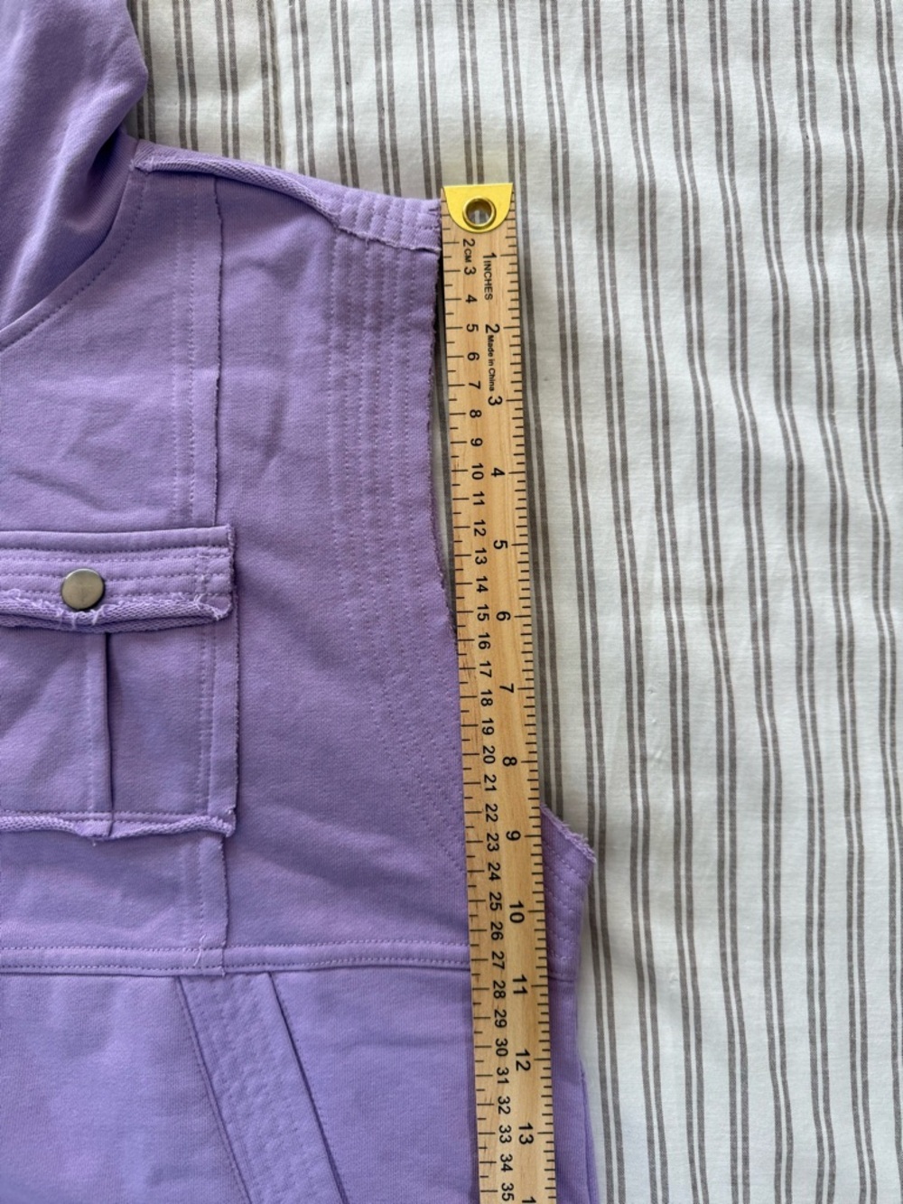 Ces Femme Lavender Zip-Up Hoodie Vest Size M - Picture 7 of 11